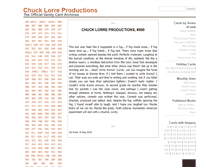 Tablet Screenshot of chucklorre.com